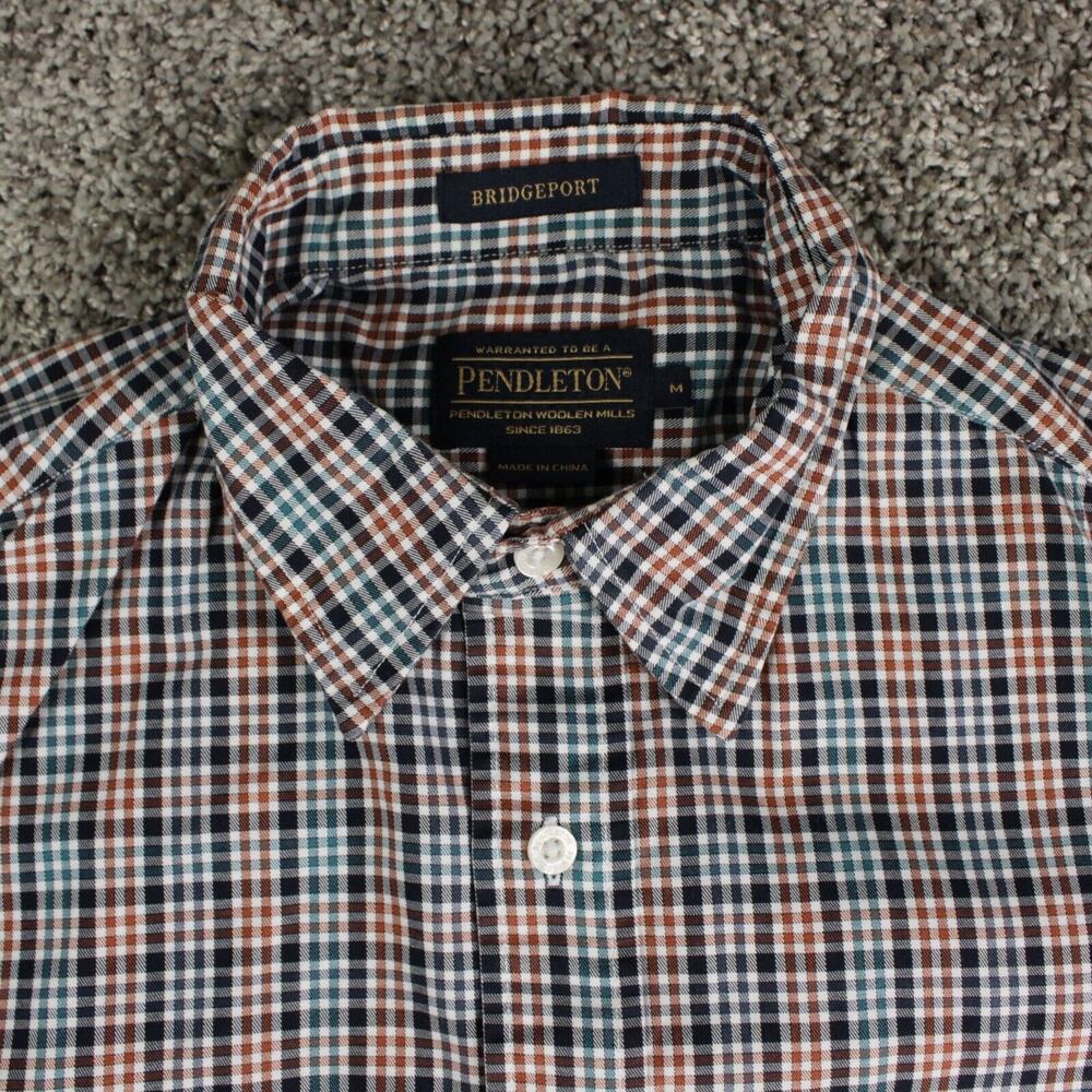 Pendleton Bridgeport Plaid Button Shirt Mens XL Cotton Long Sleeve Casual